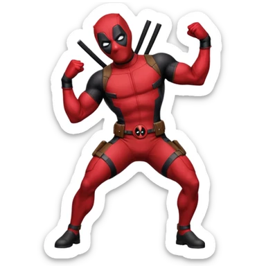 DeadPool from marvel rivals twerking sticker