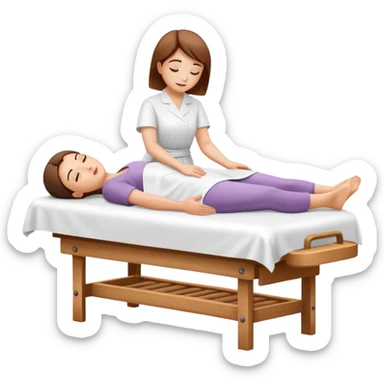 Massage on some special table sticker