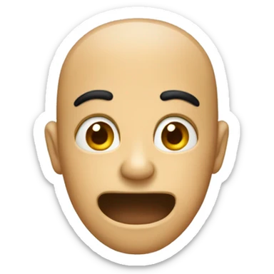 Emogi qui baisse la tête et qui lève la main sticker