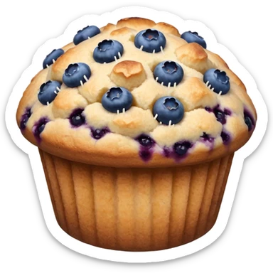 Blueberry muffin sticker