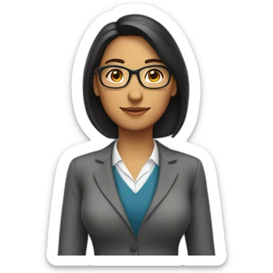 school teacher latin american woman sticker