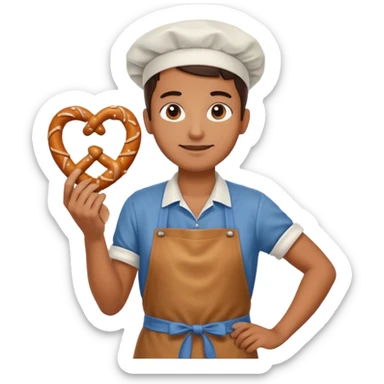 pretzel seller sticker