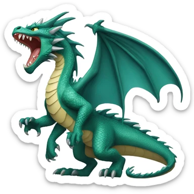 roaring dragon sticker