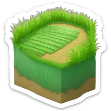 Rice paddy sticker