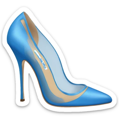Blue Carrie bradshaw manolo blahnik heel sticker