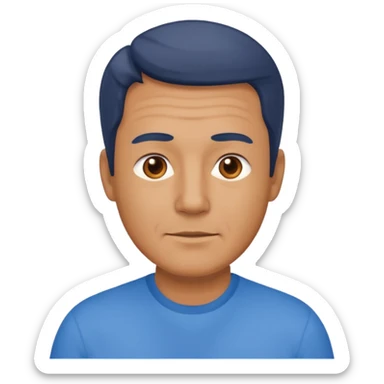 hombre de mediana edad sticker