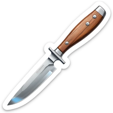 trailing point knife sticker