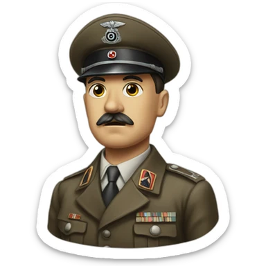 Hitler when the world war 2 sticker