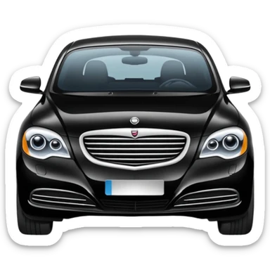 Crée-moi une voiture noire, berline, très classe La voiture  en long 2025classe S que d’un côté  sticker