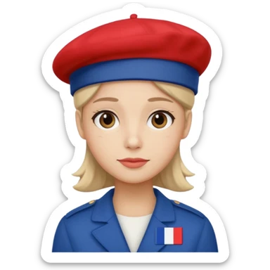 the entire background must be the french flag sticker