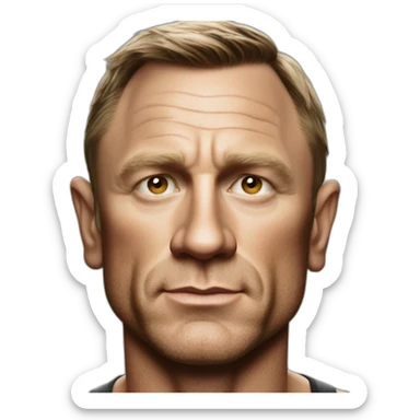 Daniel Craig Mean sticker