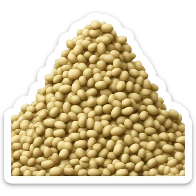 pile of soybean sticker