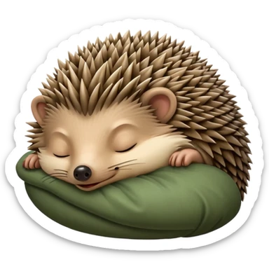 Sleeping Hedgehog sticker