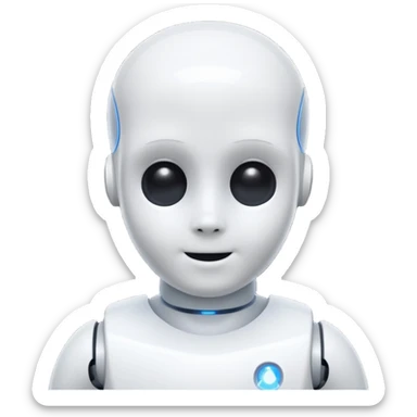 An AI bot that looks like the character Casper sticker