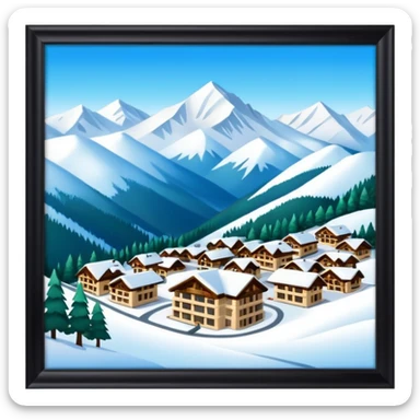 lux ski resort sticker