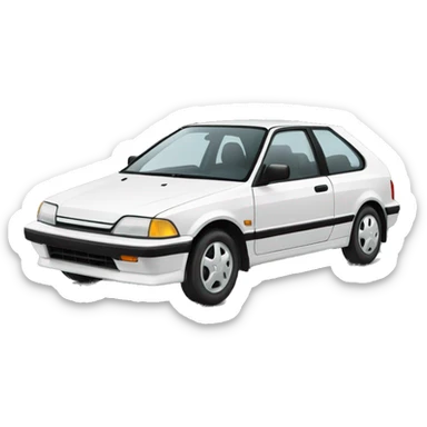 1991 honda civic hatchback sticker