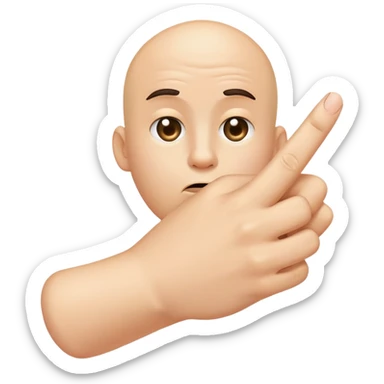 Middle finger fart sticker