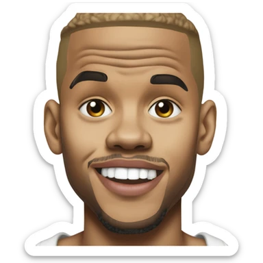 Hyper Realistic Chris Brown forever album  sticker