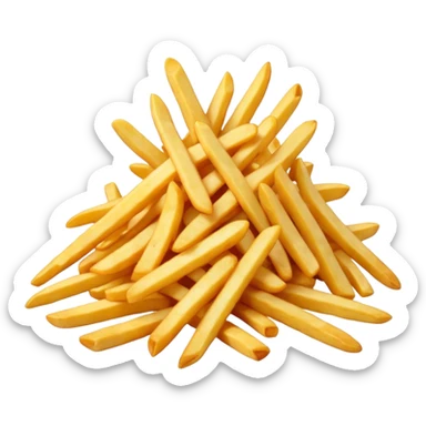 patatine fritte sfuse sticker