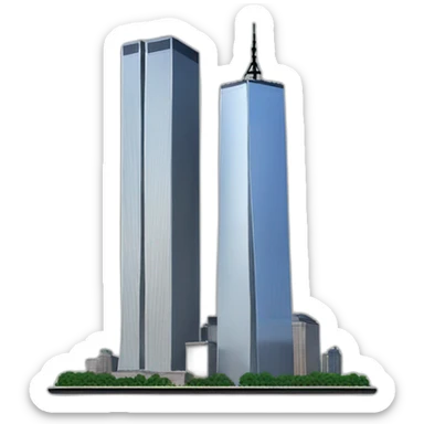 World trade center 1991 sticker