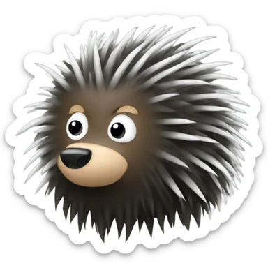 Porcupine bandit sticker