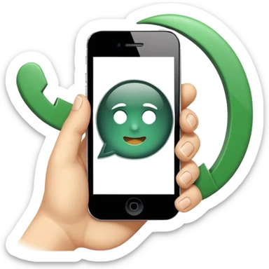 Crea un icono de iPhone WhatsApp que sea haciendo el gesto de meter la nariz por los dedos mientras los dedos hacen un círculo. Así: 👌🏻 sticker