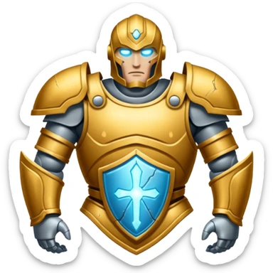 Titan cuirassé en pleine transformation sticker