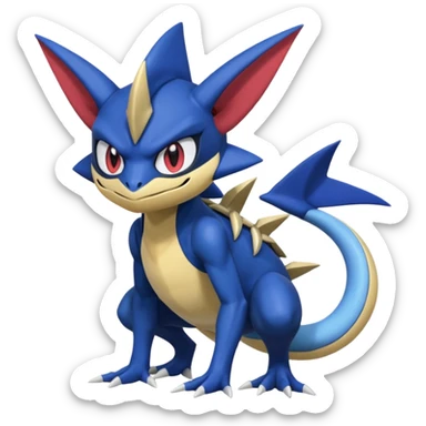 Inteleon-Samurott-Greninja-dusin sticker