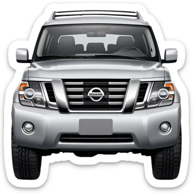 Nissan Patrol y62 - Nissan (Model Year: 2022) (Iconic colour: Silver) sticker