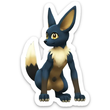 Umbreon-Lucario-Eevee full body sticker