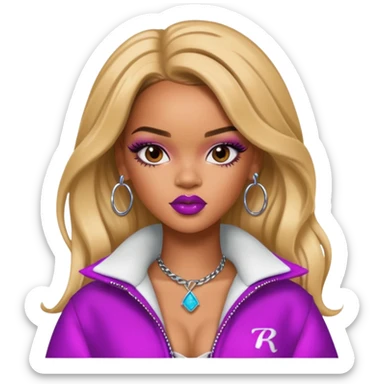 rihanna as pretty bratz baddie sticker