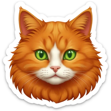 Gato naranja  sticker