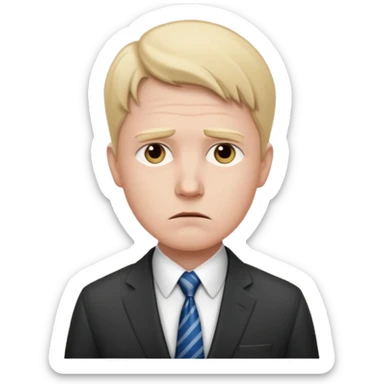 Mach mir einen Traurigen trader der and der wallstreet arbeitet sticker