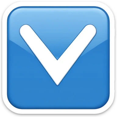 White Checkmark in blue box sticker