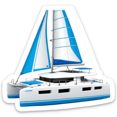 lagoon 43 catamaran sticker