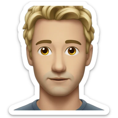 solo gaze portrait sticker