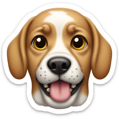 Dog with piercings  sticker