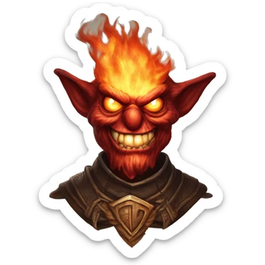 Elmo Elder's Scrolls Boss:
Emberkin the Flamebringer
A small but powerful fire elemental with a childlike laugh that echoes through his fiery realm. Emberkin appears innocent but wields devastating fire spells that can engulf entire rooms. sticker