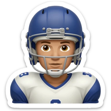american football player sticker