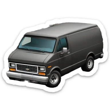Premium 1985 Dark Trooper Chevy Astro delivery van  sticker