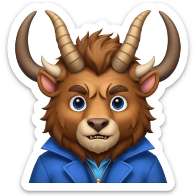 Beast from Beauty and the Beast Movie sticker