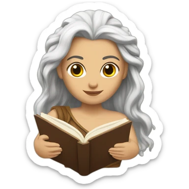 Khaleesi with a book sticker