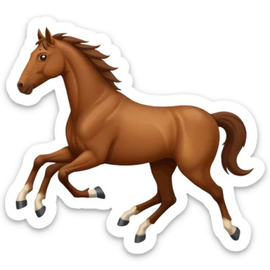 hewan kuda lari sticker