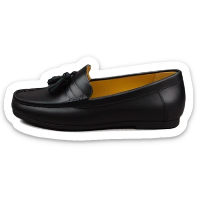 Loafers black sticker