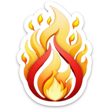 Make emojis for a server called crimson fire dominion sticker