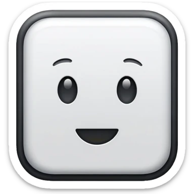 White checker sticker