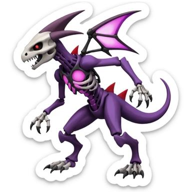 Duskull-Marowak-Darkrai-Genesect-Fakémon-fusion (full body) sticker