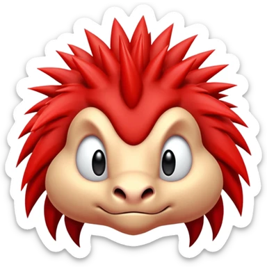 Sonic the hedgehogs friend knuckles sticker