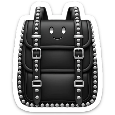 Fais un emoji avec 2 ceinture mal superposés dans le style un peu gothique sticker