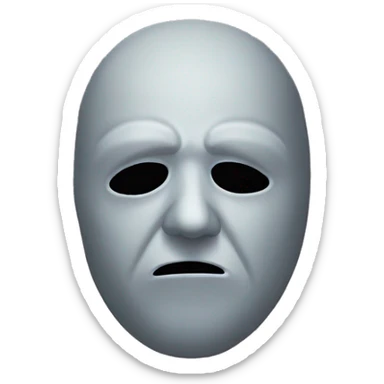 Sad cry mask type slipknot sticker